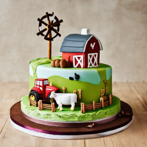 Farmer Cake Homesteading Birthday Cake Celebrations Congratulations Baking