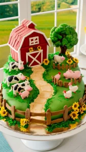 farm cake birthday cake farm life 