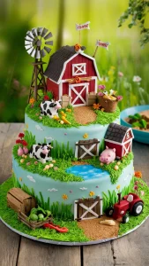 farm cake birthday cake farm life 