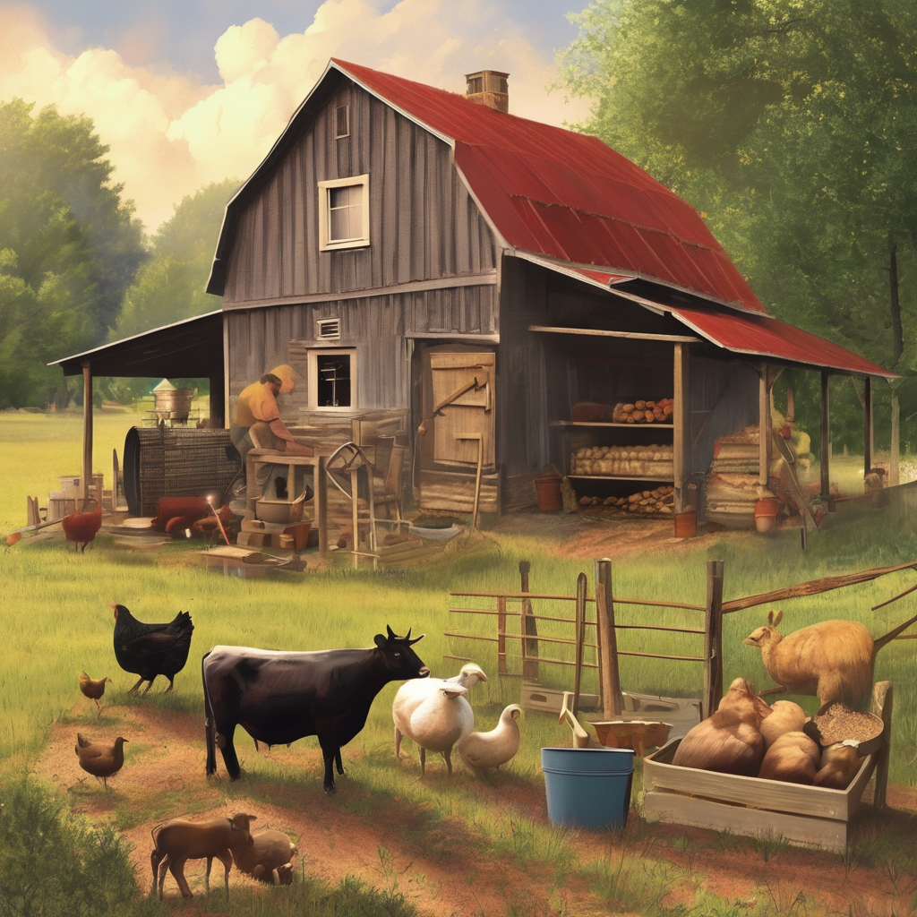 Homesteading small farm 1 acre design animals layout design