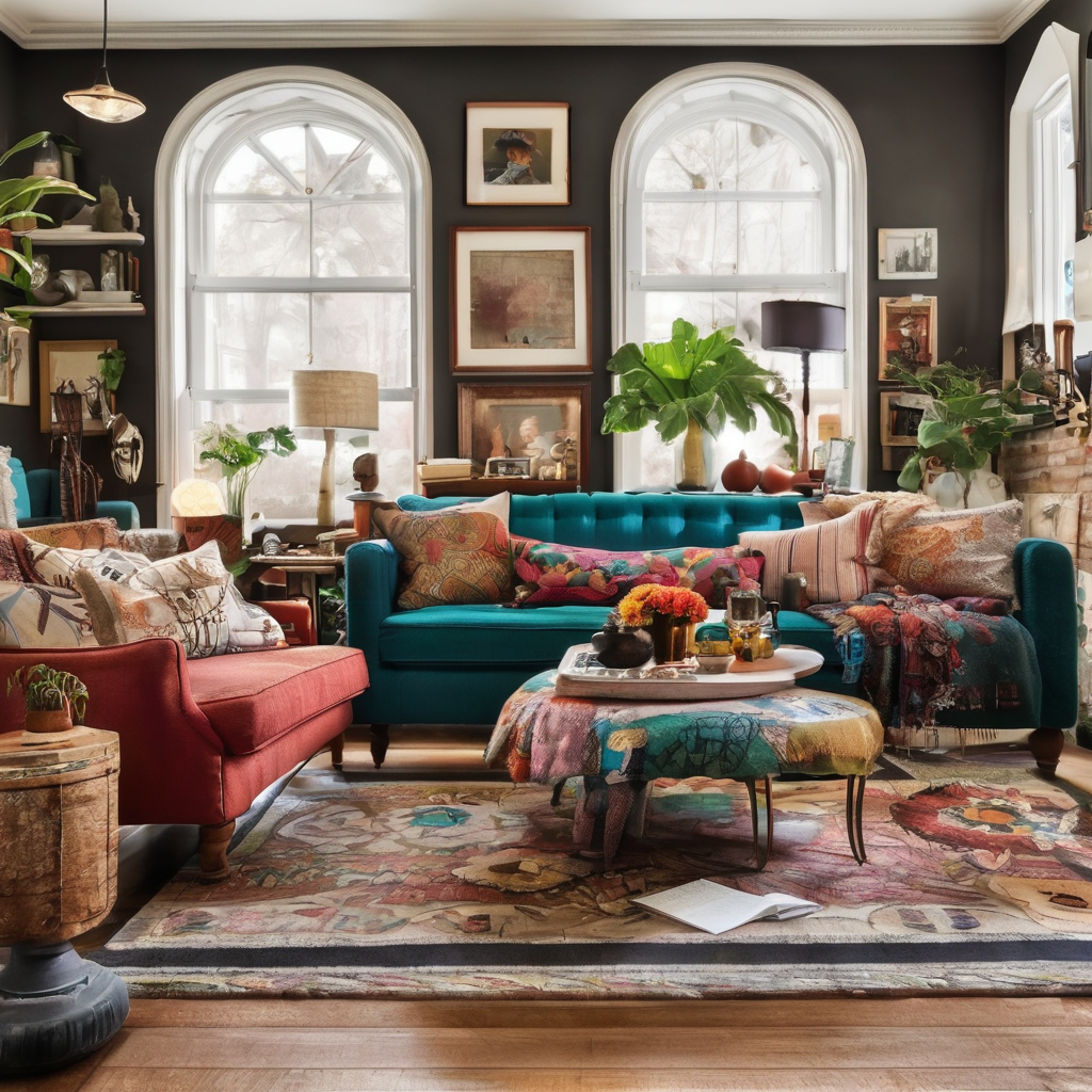 Cozy Eclectic Living Room