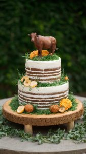 wedding farm cake DIY