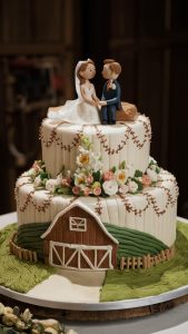 wedding farm cake DIY