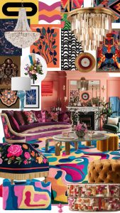 maximalist living room 