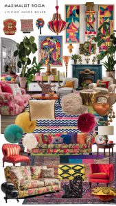 maximalist living room 