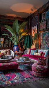 maximalist living room