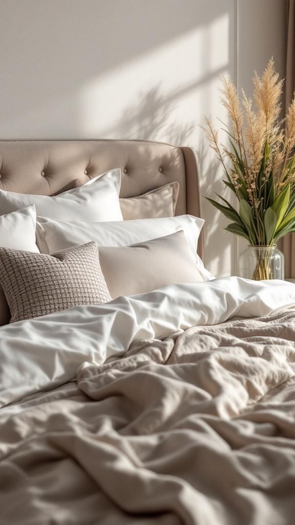 Cozy guest bedroom with quality bedding and soft pillows