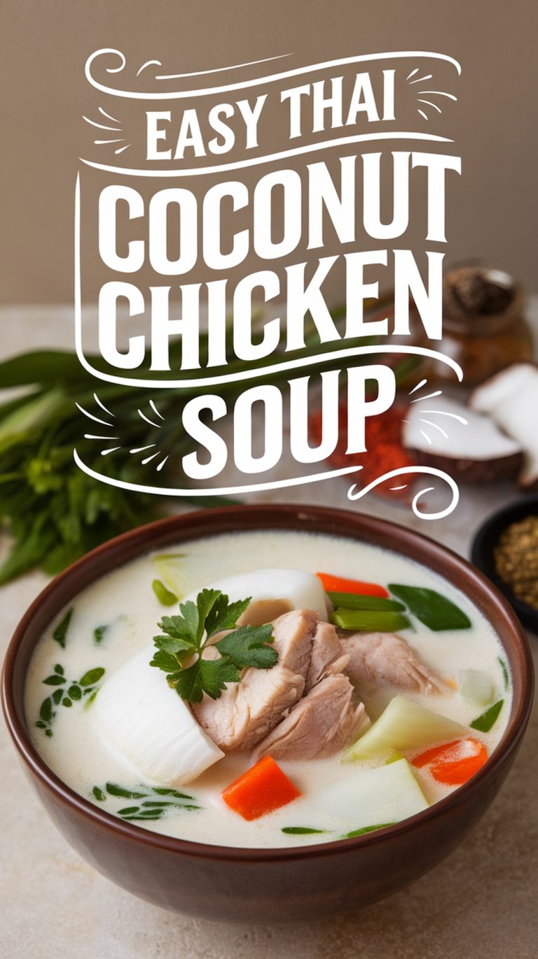 Easy Thai Coconut Chicken Soup – Gardening Olivia